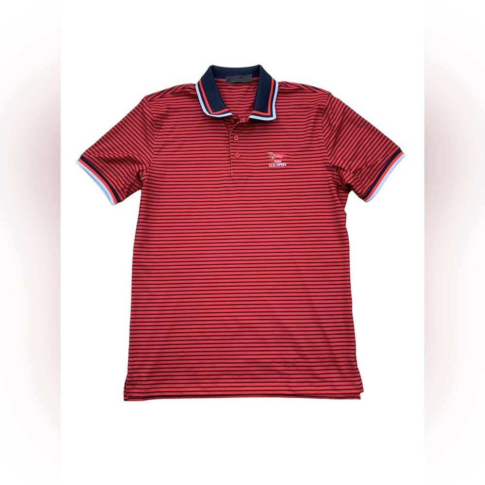 G/FORE Mens Size Small LACC 2023 U.S. Open Golf Performance 3D Skull & T’s Polo